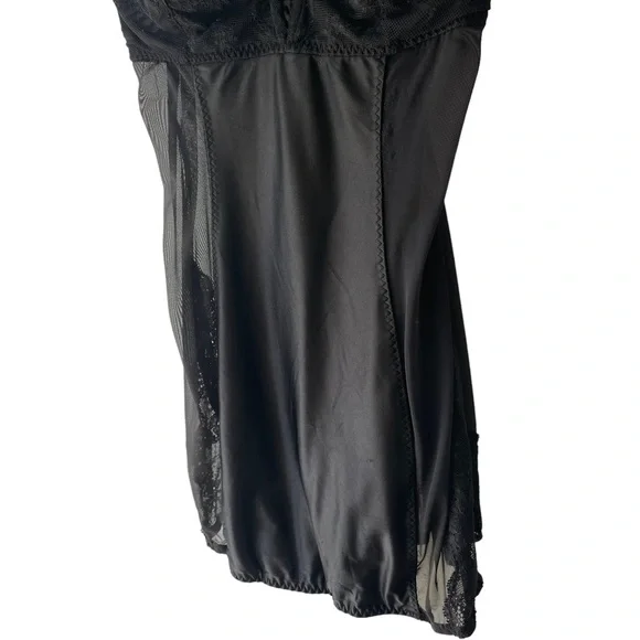 Victoria's Secret Black Balconette Bra Lingerie Nightie 36C - Picture 3 of 5